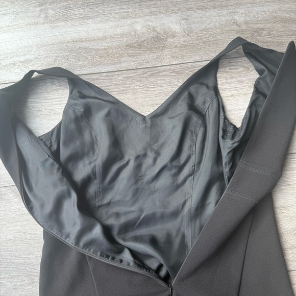 Tobias Black V Neck Sleeveless Fit and Flare Dress Made in Canada - Picture 15 of 15